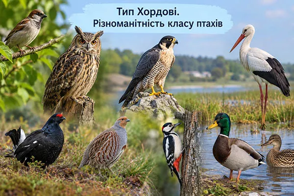 Різноманітність класу птахів