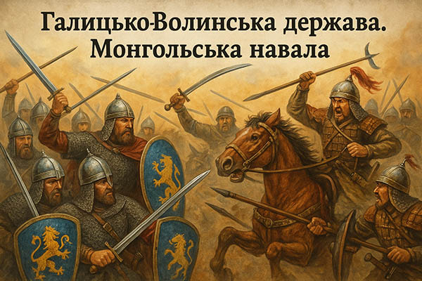 Тест "Галицько-Волинська держава. Монгольська навала"