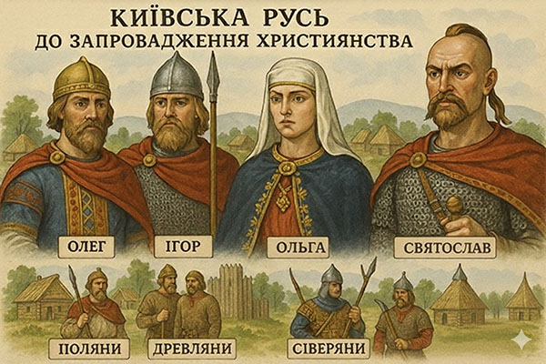 Тест “Київська Русь до запровадження християнства”
