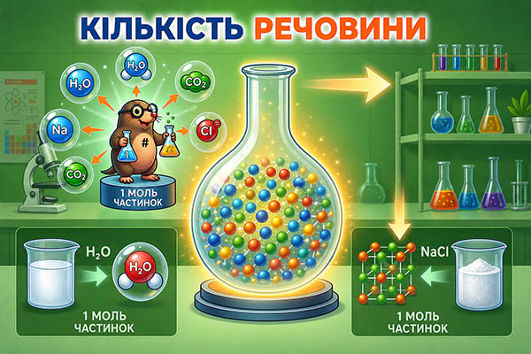 Кількість речовини - тест