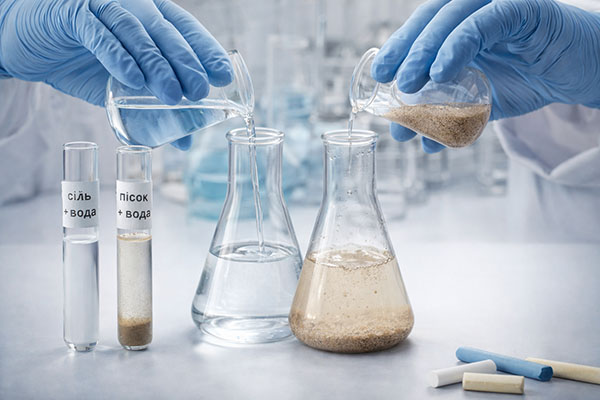 Суміші речовин, розчини