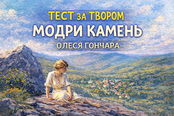 Тест "Модри Камень. Олесь Гончар"