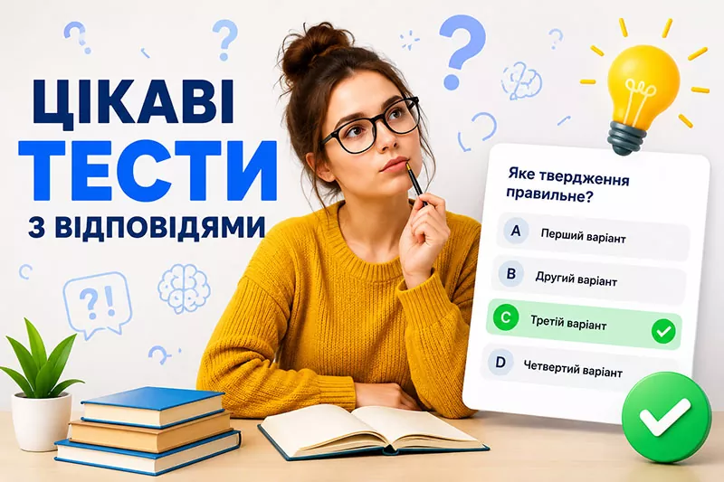 Цікаві тести з відповідями